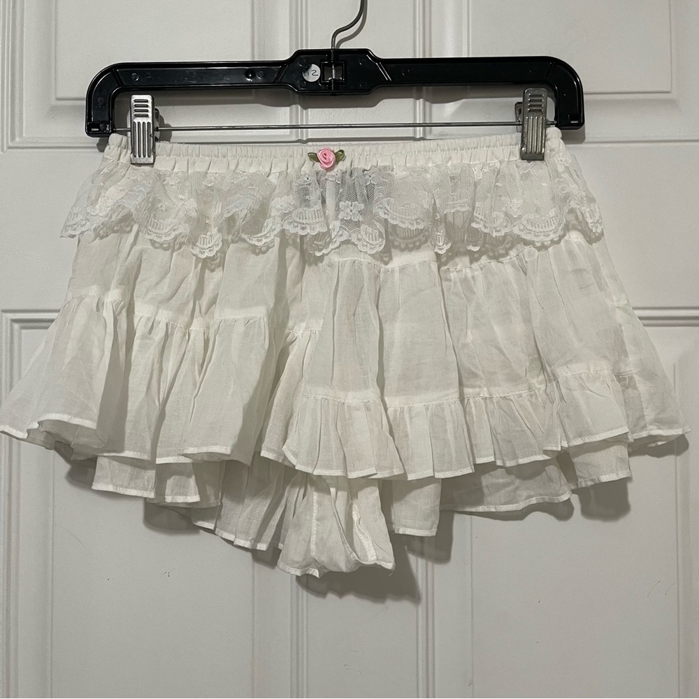 Vanessa Mooney White Cotton Bloomer Size S - Picture 5 of 10